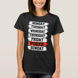 Weekdagen Werk Maandag Woensdag Vrijdag Zaterdag P T-shirt