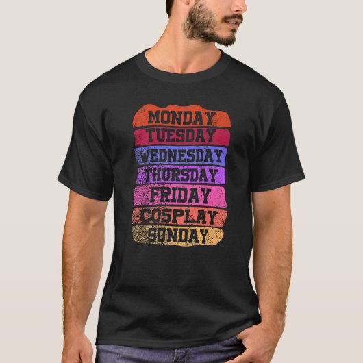 Weekdays Work Monday Wednesday Friday Saturday Cos T-shirt (Voorkant)