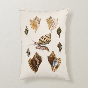 Weekdieren en slakken, Vintage mariene levensvorme Accent Kussen