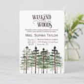 Weekeinde in de uitnodiging tot het indienen van B (Staand voorkant)