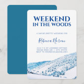 Weekeinde in de uitnodiging van de Bachelorette-pa (Voorkant / Achterkant)