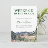 Weekeinde in de uitnodiging van de Bachelorette-pa (Staand voorkant)