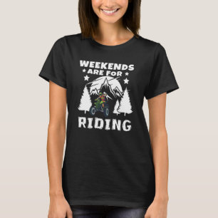 Weekeinden rijden 4 zijdelings heen en weer schuiv t-shirt