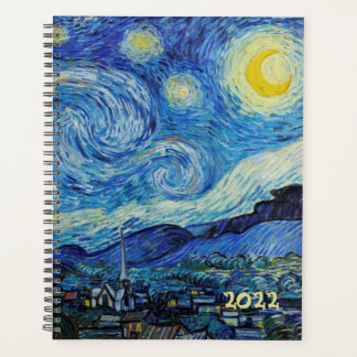 Weekelijks Maandelijks Van Gogh Sterrennacht schil Planner