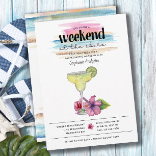 Weekend aan de Shore Margarita Hibiscus Meidenavon Kaart
