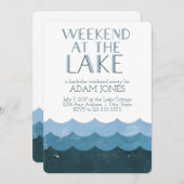 Weekend aan het Meer Jonggezellen Abschiedspartij Kaart (Voorkant / Achterkant)