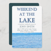 Weekend bij de uitnodiging van de Bachelor-partij (Voorkant / Achterkant)