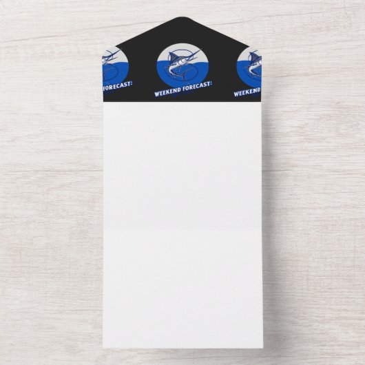 Weekend Forecast 100% Chance All In One Uitnodiging (Binnen)