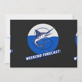 Weekend Forecast  100% Chance  Bedankkaart
