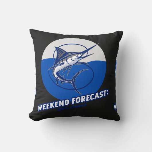 Weekend Forecast 100% Chance Kussen (Voorkant)