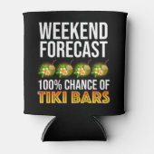 Weekend Forecast - 100% Chance of Tiki Bars Blikjeskoeler (Voorkant)