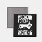 Weekend Forecast - 100% Kans van Ham Radio Magneet (Voorkant / Achterkant)