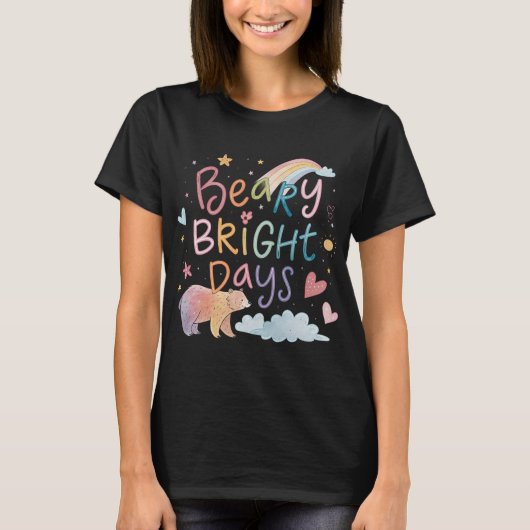 Weekend Forecast: Camping with Bears T-shirt (Voorkant)