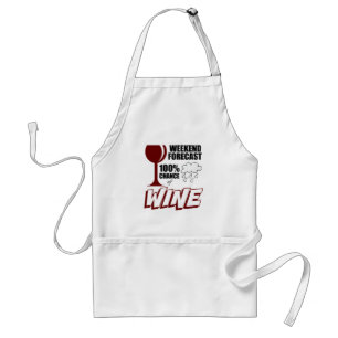 Weekend Forecast Cloudy 100% Wijnkeuze Standaard Schort