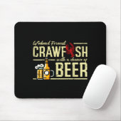 Weekend Forecast Crawfish Beer Funny Crayfish Dad Muismat (Met muis)
