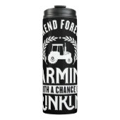 Weekend Forecast Farming Drink Thermosbeker (Voorkant)
