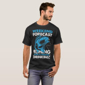 Weekend-Forecast Fun Vissen T-Shirt (Voorkant volledig)