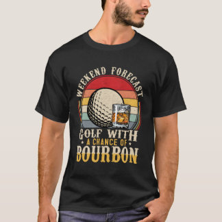 Weekend Forecast Golf met een kans op Bourbon Dri T-shirt