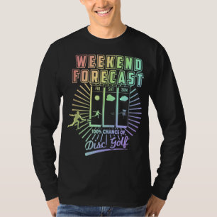 Weekend Forecast Golfen Met Een Kans Van Bier Gol T-shirt