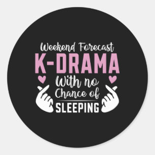 Weekend Forecast K-Drama Koreaans Drama Kdrama Ronde Sticker