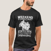 WEEKEND FORECAST MOTORCYCLUS RACLE T-SHIRT (Voorkant)