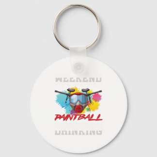 Weekend Forecast Paintball Player Drink Gift Sleutelhanger