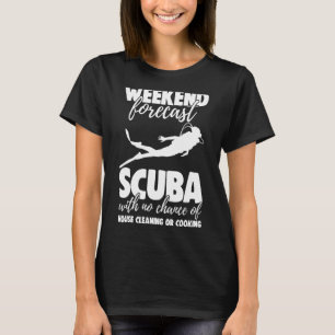 Weekend Forecast Scuba zonder mogelijkheid om Mann T-shirt