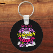 Weekend Forecast Volleyball met kans op drinken Sleutelhanger (Voorkant)