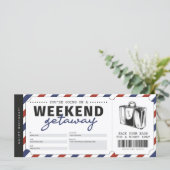 Weekend Getaway Gift Travel Ticket Voucher (Staand voorkant)
