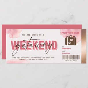 Weekend Getaway Gift Voucher Hotel Verblijf Ticket