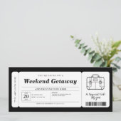 Weekend Getaway Verrassingscadeaubon Kaart (Staand voorkant)