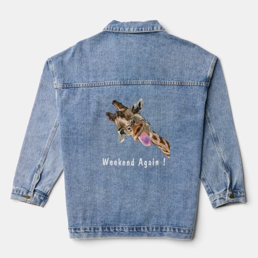 Weekend Giraffe Denim Jacket (Achterkant)