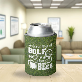 Weekend Golf Forecast Typografie Blikjeskoeler