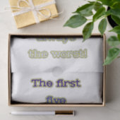 Weekend grappige tekst tissuepapier (Geschenk)