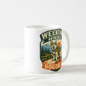 Weekend Hiking Dog Crew Adventure Mug (Devant droit)