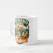 Weekend Hiking Dog Crew Adventure Mug (Devant gauche)