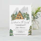 Weekend in de houten waterverf bachelorette kaart (Staand voorkant)