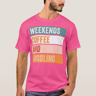 Weekend Koffie En Jongleren Grappige Hobby T-shirt