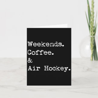 Weekend koffie & lucht hockey tafelblad spel kaart