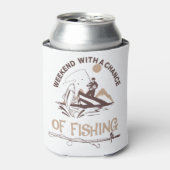 Weekend met kans op visserij blikjeskoeler (Blikje Voorkant)