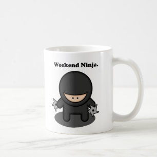 Weekend Ninja Funny Schattige Japan Cartoon Koffiemok