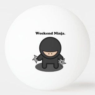 Weekend Ninja Funny Schattige Japan Cartoon Pingpongballen