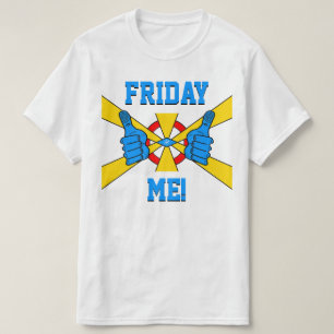Weekend ontspan moto: "Vrijdag!" v1 T-shirt