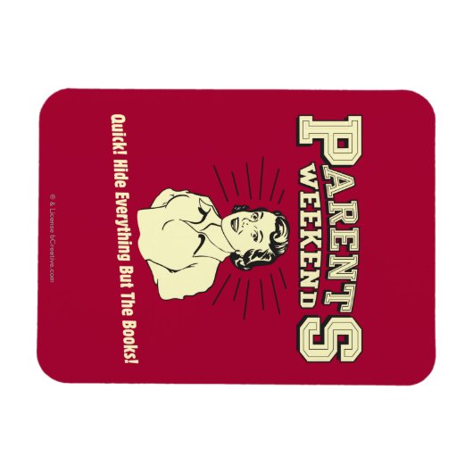 Weekend-ouder: Hide Everything Magneet (Horizontaal)