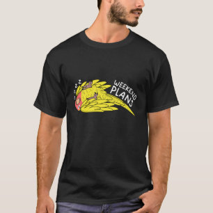 Weekend Plans Parrot I Slaapend Peach face Lutino T-shirt
