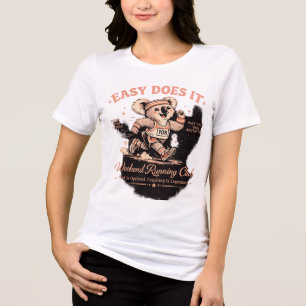 Weekend Running Club Retro Koala T-shirt voor een