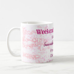 Weekend Social club roze glittersingleparty Koffiemok
