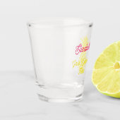Weekend van Tropisch-Gele anananas-meisje Shot Glas (Links)