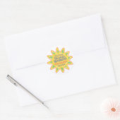 Weekend van Zegeningen Ronde Sticker (Envelop)