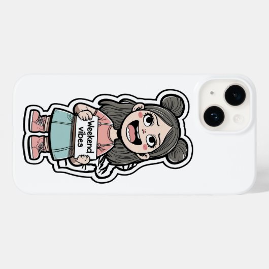 Weekend Vibes Case-Mate iPhone Case (Achterkant (horizontaal))